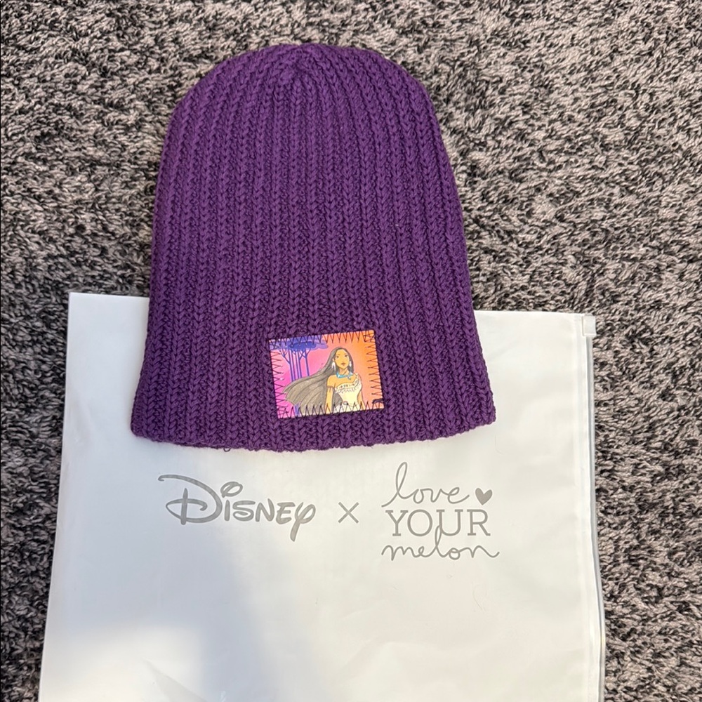 Love Your Melon Pocahontas Purple Knitted Beanie